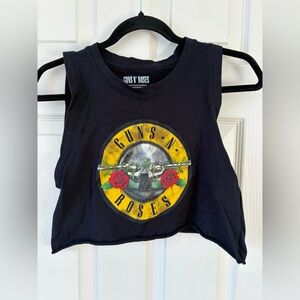 XS Guns N Roses Crop Top